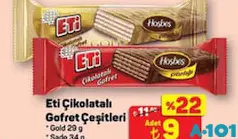 ETİ ÇİKOLATALI GOFRET ÇEŞİTLERİ